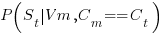 P(S_t delim{|} V_m, C_m==C_t)